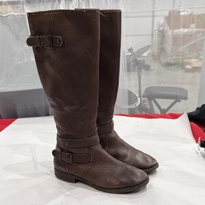 Arturo Chiang Dark Brown Over the Knee Boots